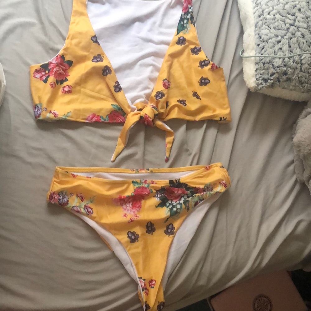 Two piece high waisted swim suit from Shein